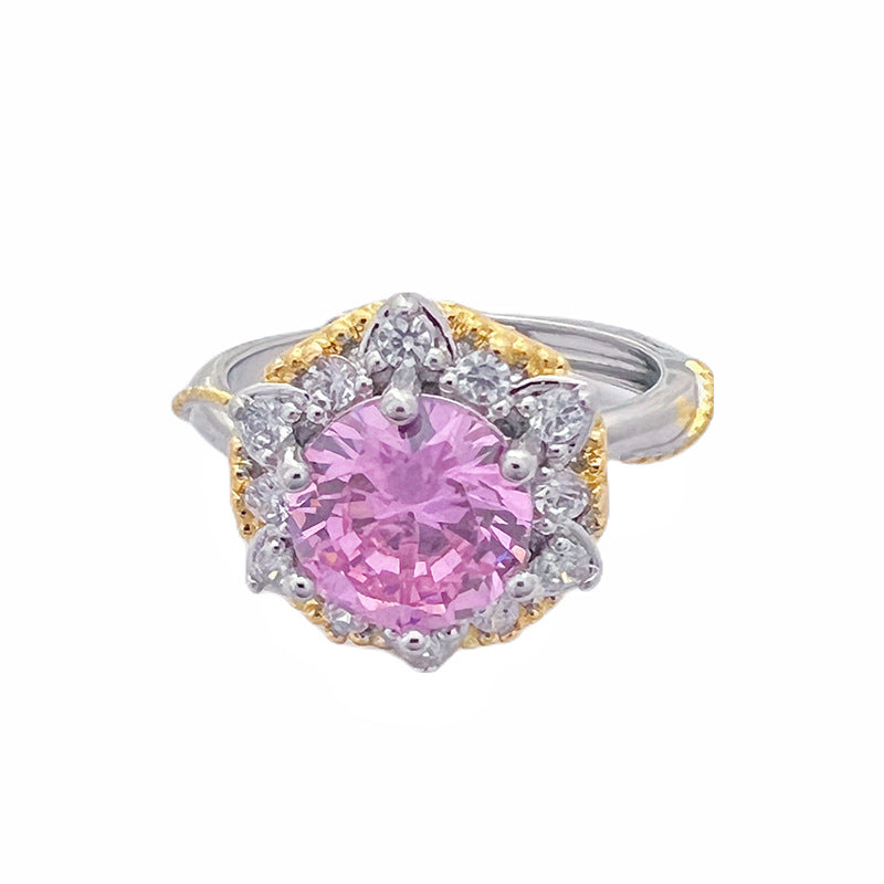 Light Luxury French High Sense Micro Inlaid Rings