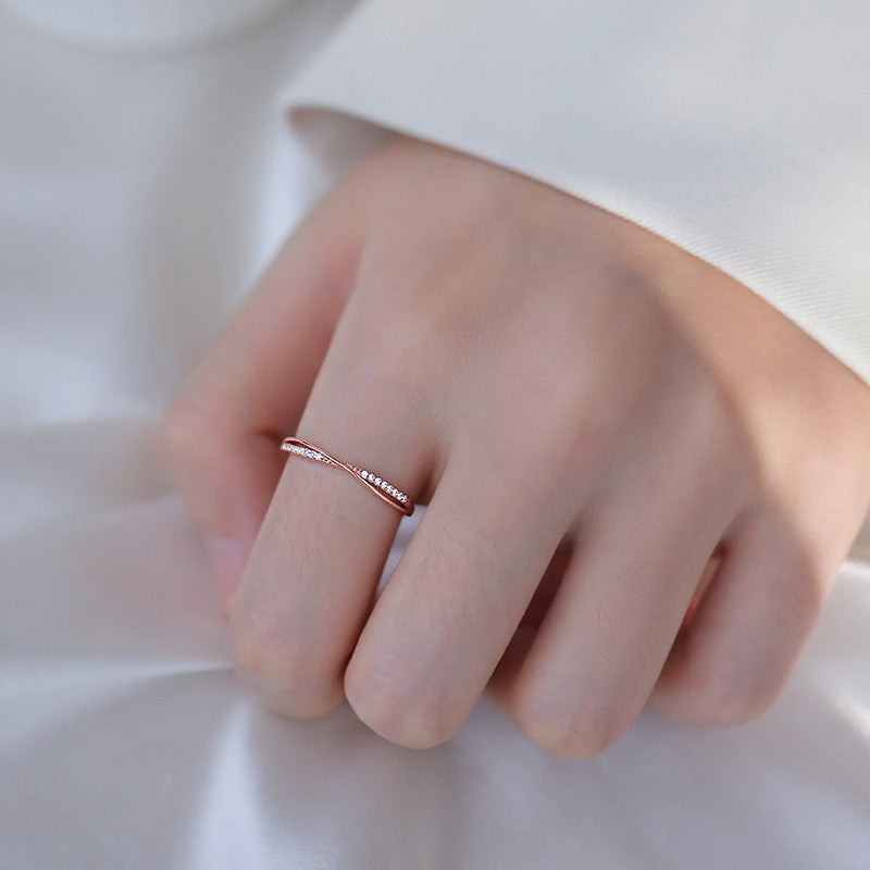 Style Simple Cross Trendy Temperament Index Rings