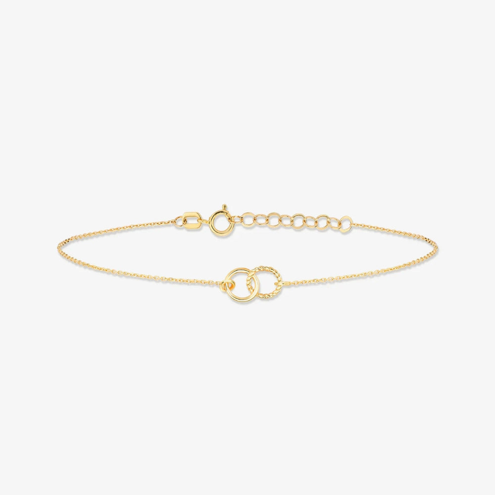 Women's Sterling Sier Temperamental Double Fashion Simple Bracelets