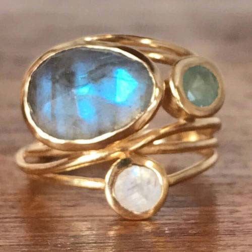 Women's Exquisite Green Butterfly Creative Stylish Adjustable Rings