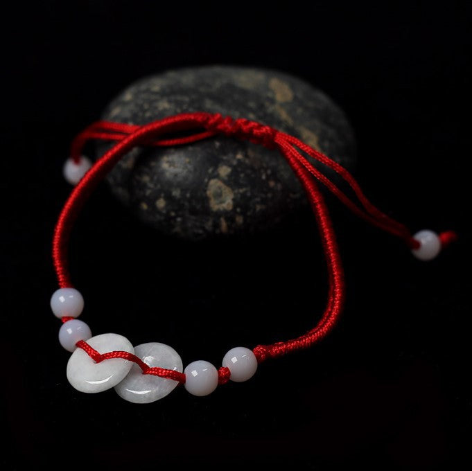 Jade Red Rope Life Hand-woven Stall Bracelets