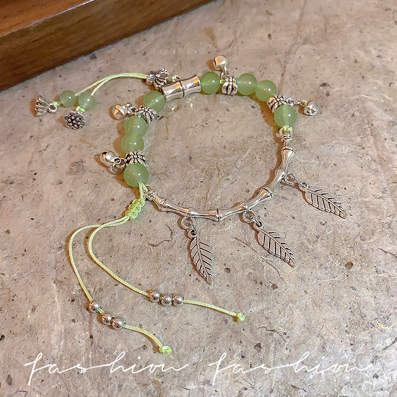 Style Butterfly Tassel Bamboo Beaded Female Bracelets