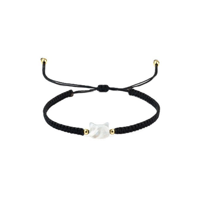 Love Peach Blossom Woven Couple Simple Bracelets