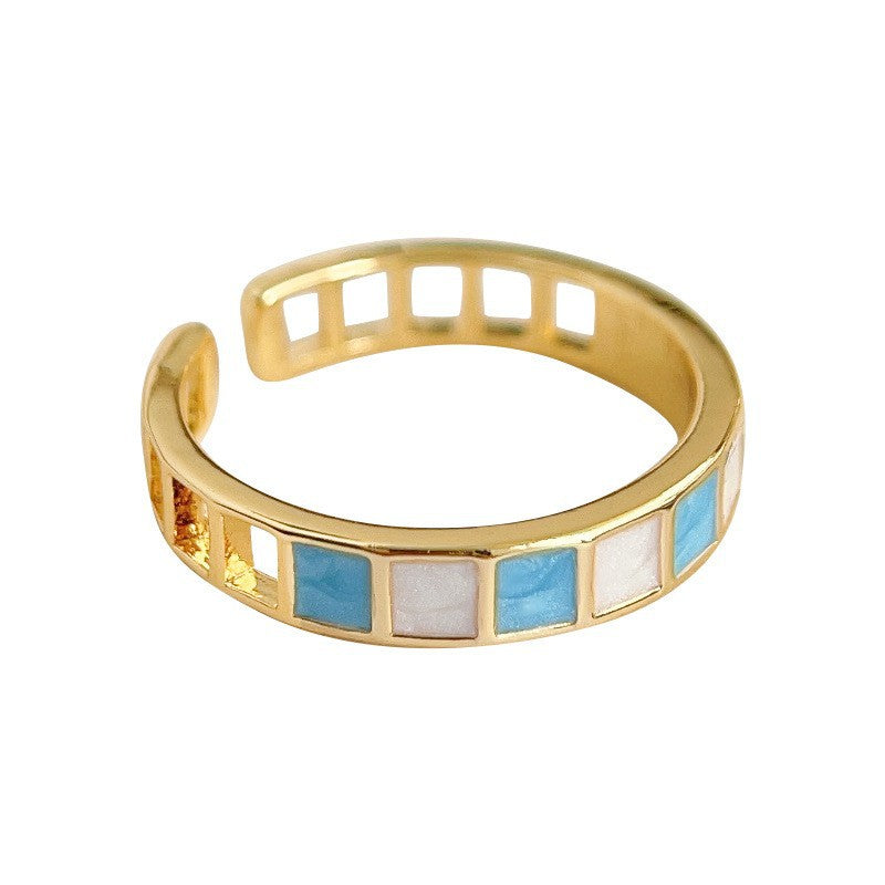 Oil Dripping Female Personality Design Tide Affordable Luxury Fashion Rings