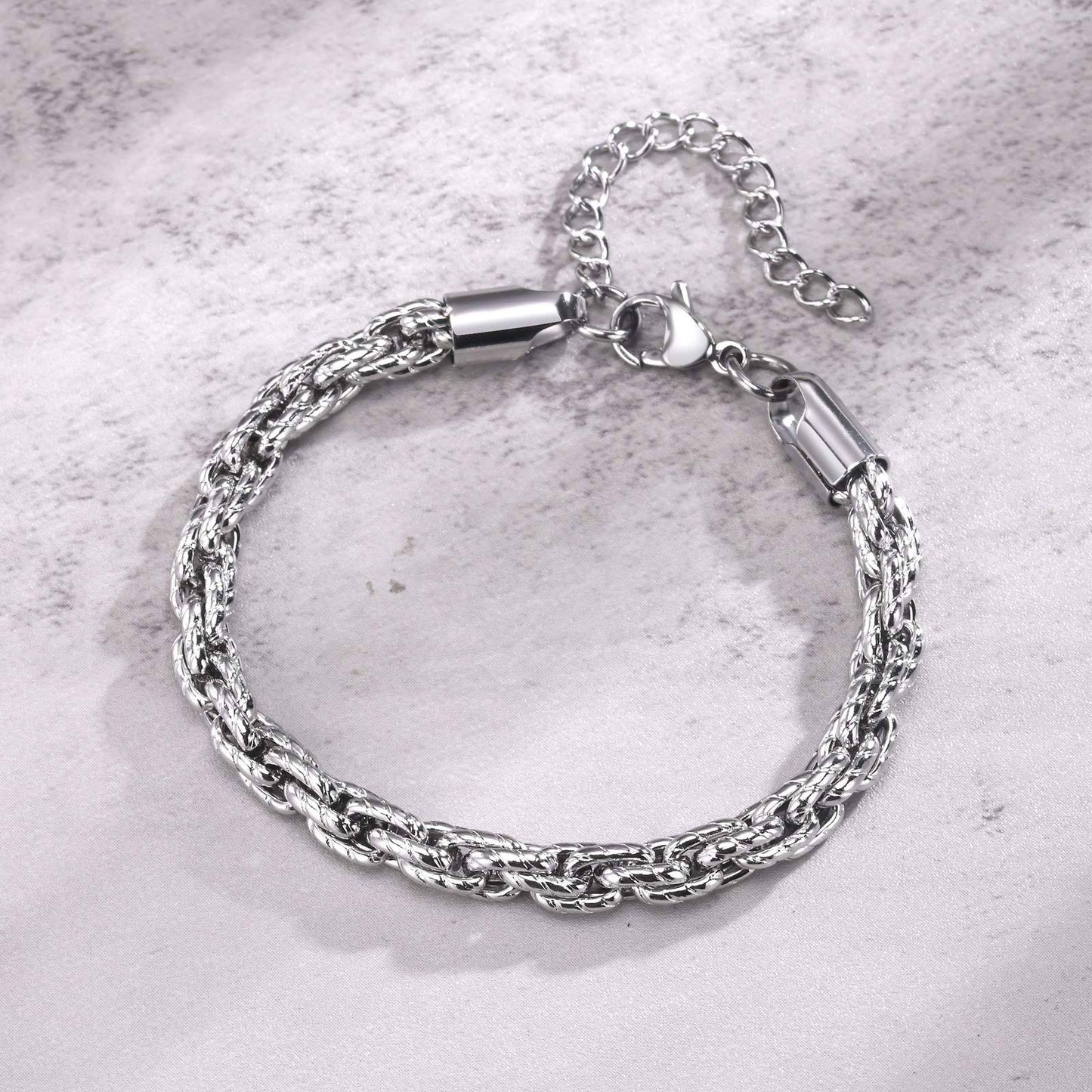 Men's Stainless Steel Handmade Chain Vintage Old Bracelets