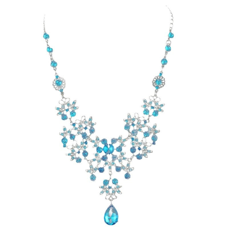 Bride Ornament Butterfly Big Water Drop Necklaces