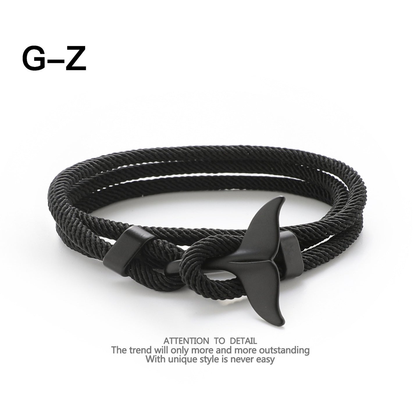 Whale Tail Woven Hand Strap Double Separable Mold Bracelets