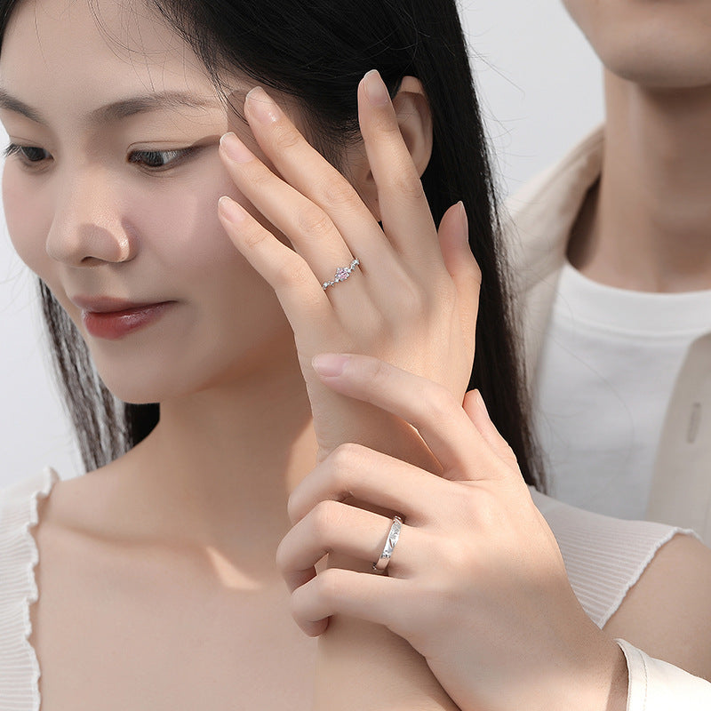 Niche High Sense Love Heart-shaped Creative Rings