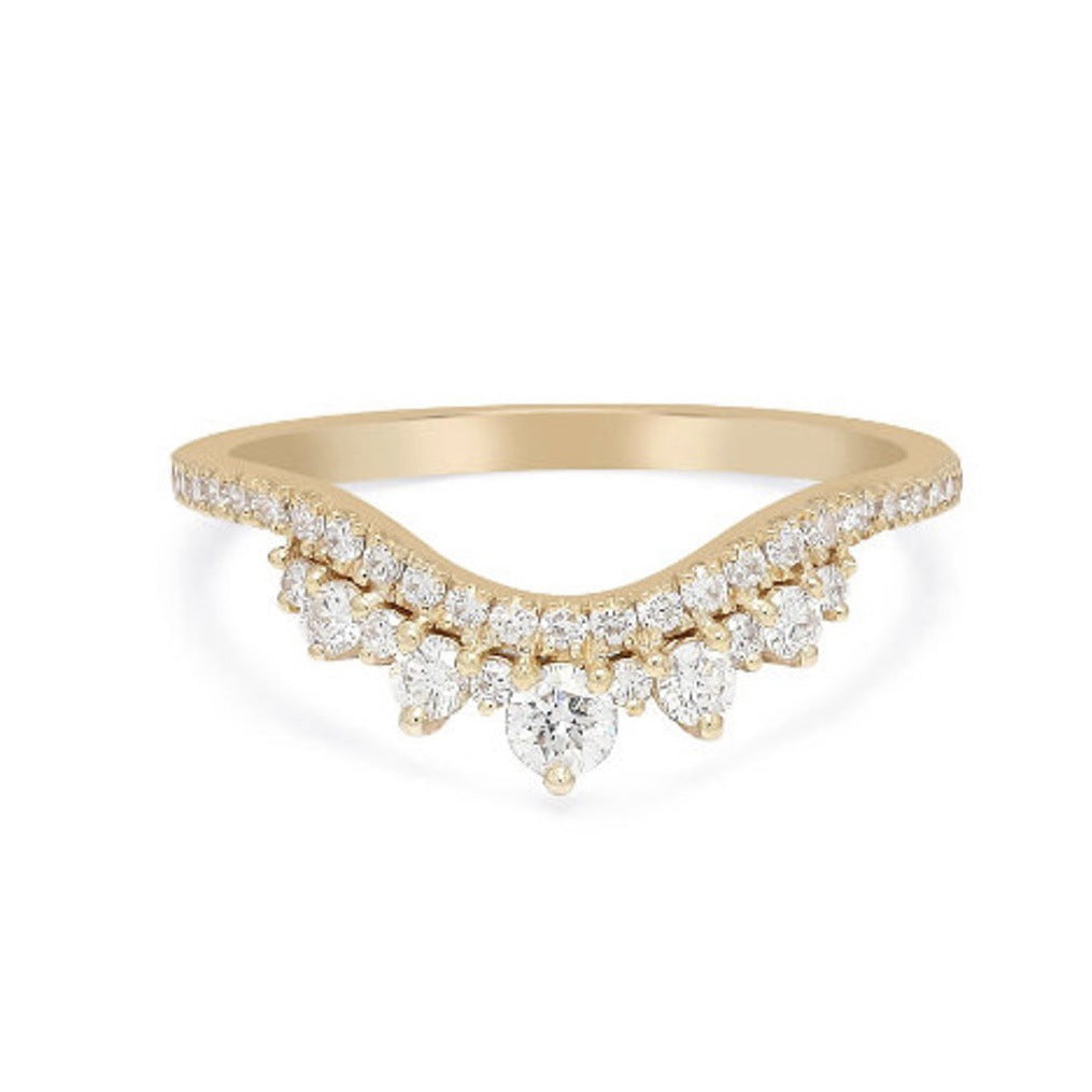 Women's Luxury Suit Engagement Cute Ruby Couple Rings