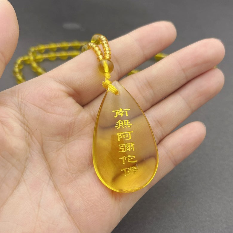 Women's & Men's Citrine Drip Temple Knot Sweater Chain Pendants