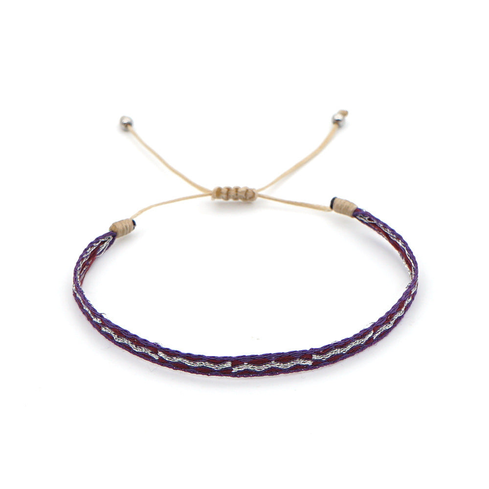 Women's South American Columbia Ethnic Style Webbing Bracelets