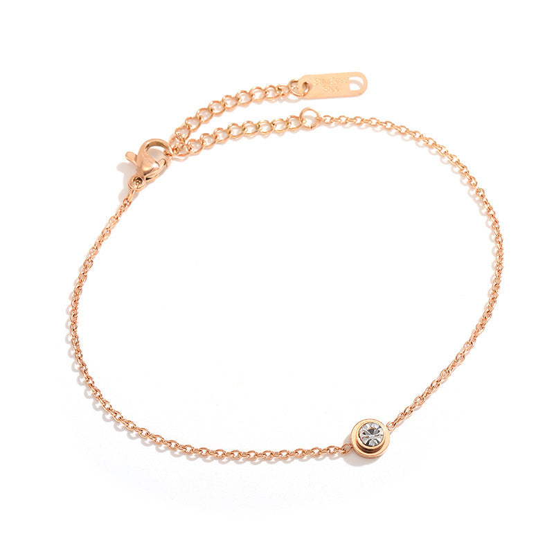 Cold Wind Retro Titanium Steel Rose Bracelets