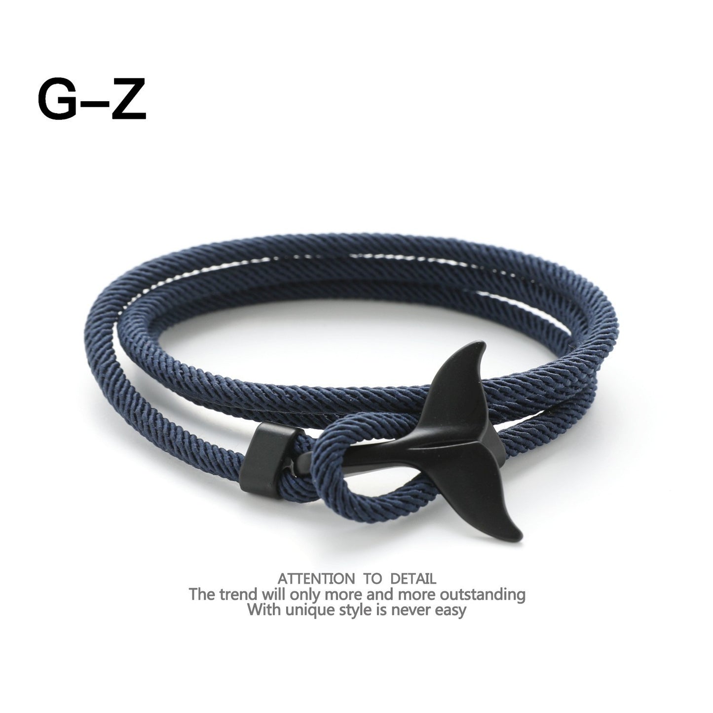 Whale Tail Woven Hand Strap Double Separable Mold Bracelets