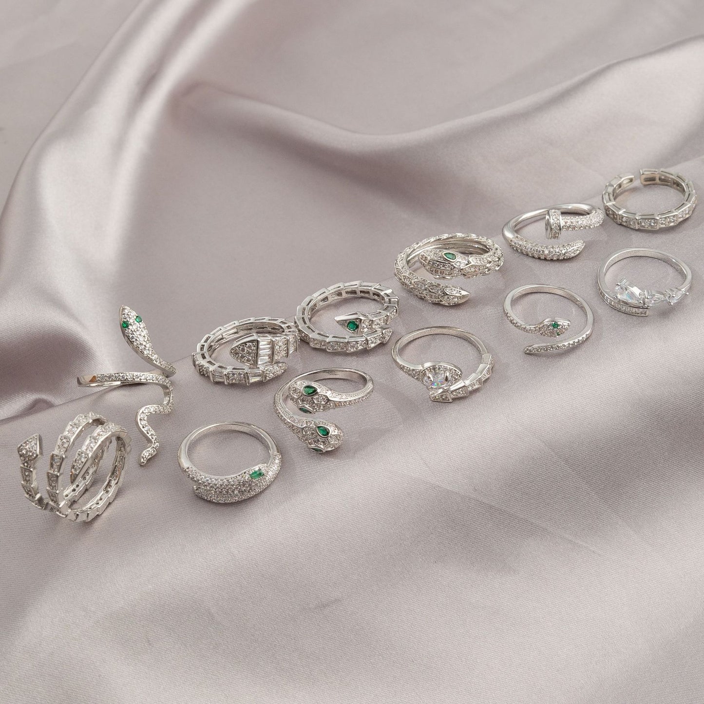 Snake Female Design High Sense Personalized Index Rings