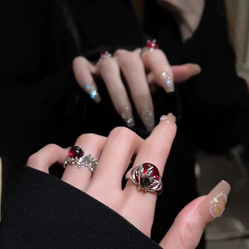 Open Female Design Trendy Cold High Sense Fashionable Rings