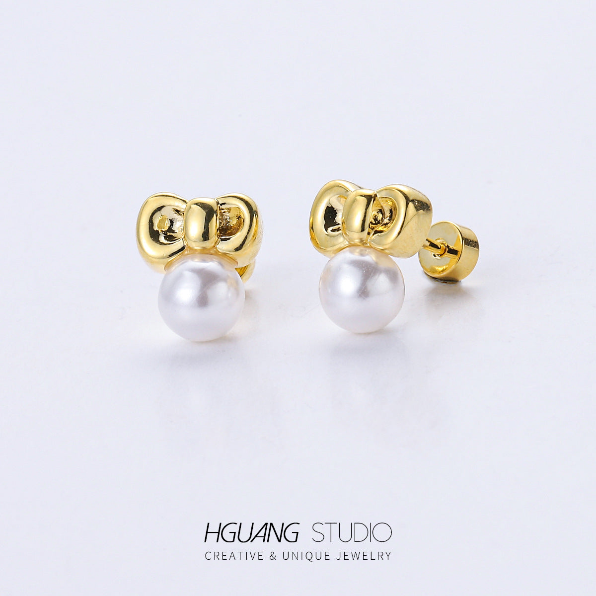 Steel Gold Ear Bone Piercing Jewelry Earrings