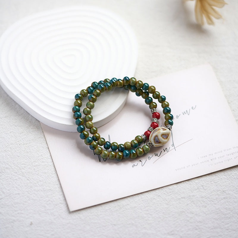 Ceramic Chinese Style Versatile Ancient Double Bracelets