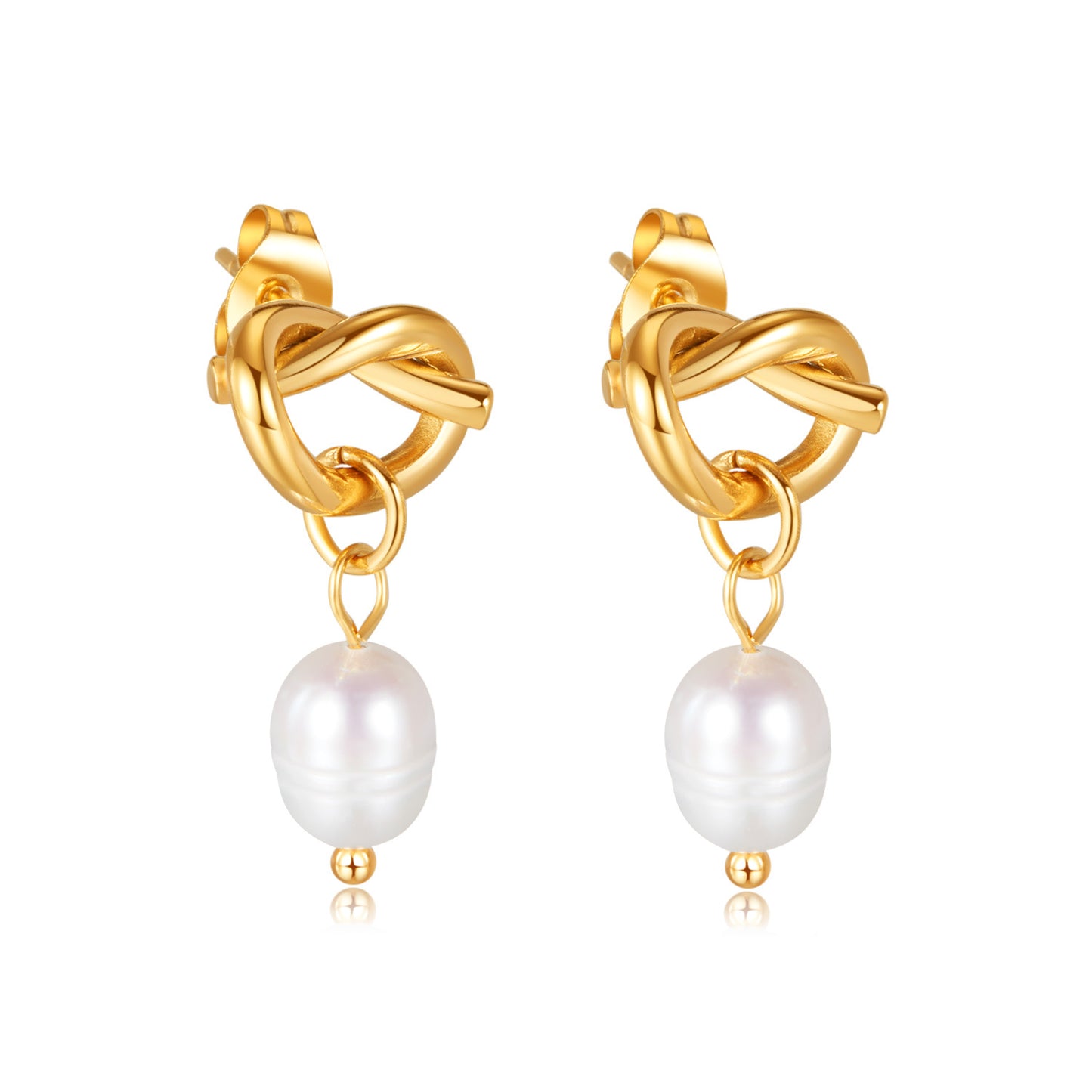Luxury Temperament Natural Fresh Water Pearl Earrings
