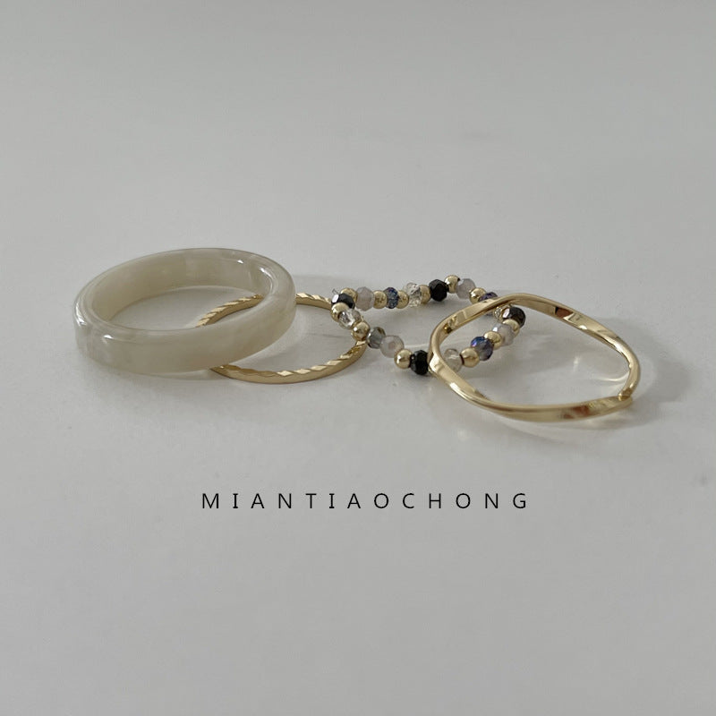 Sheet French Personalized Index Finger Little Rings