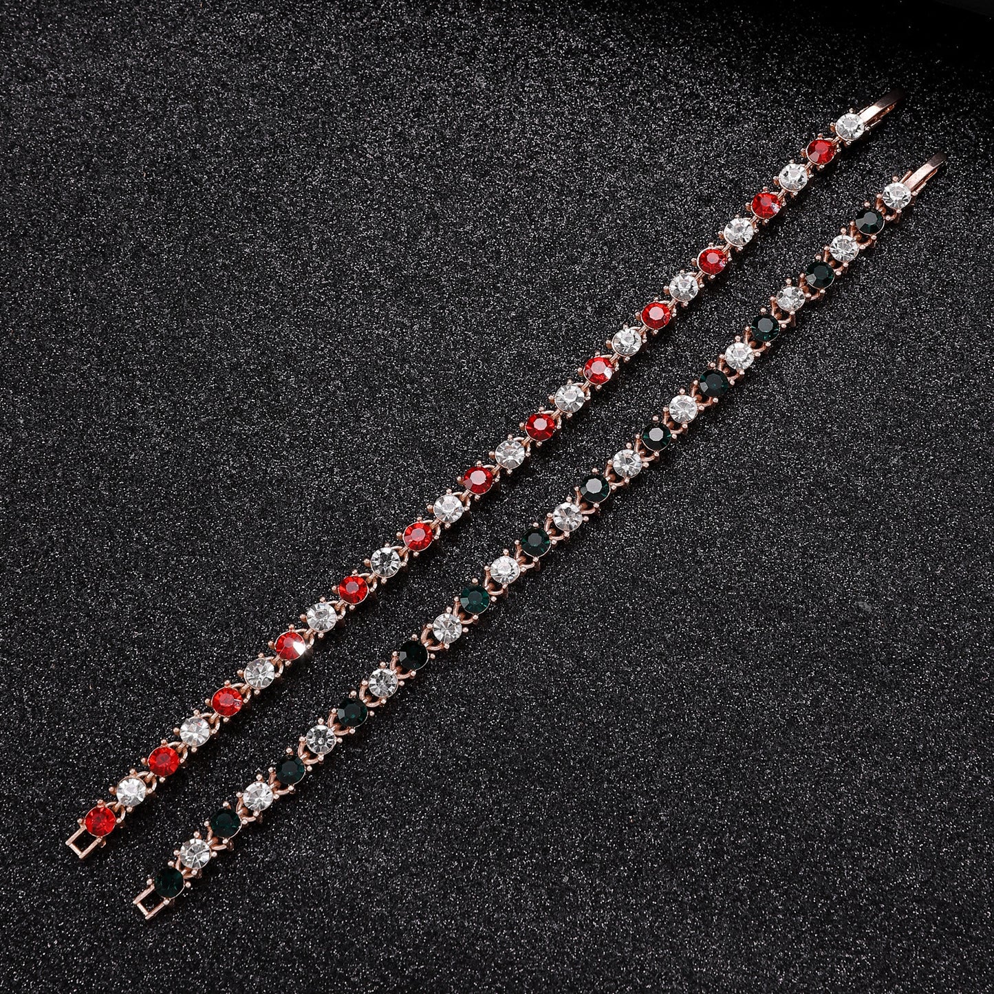 Retro Simulation Colored Gems Diamond Fashion Bracelets