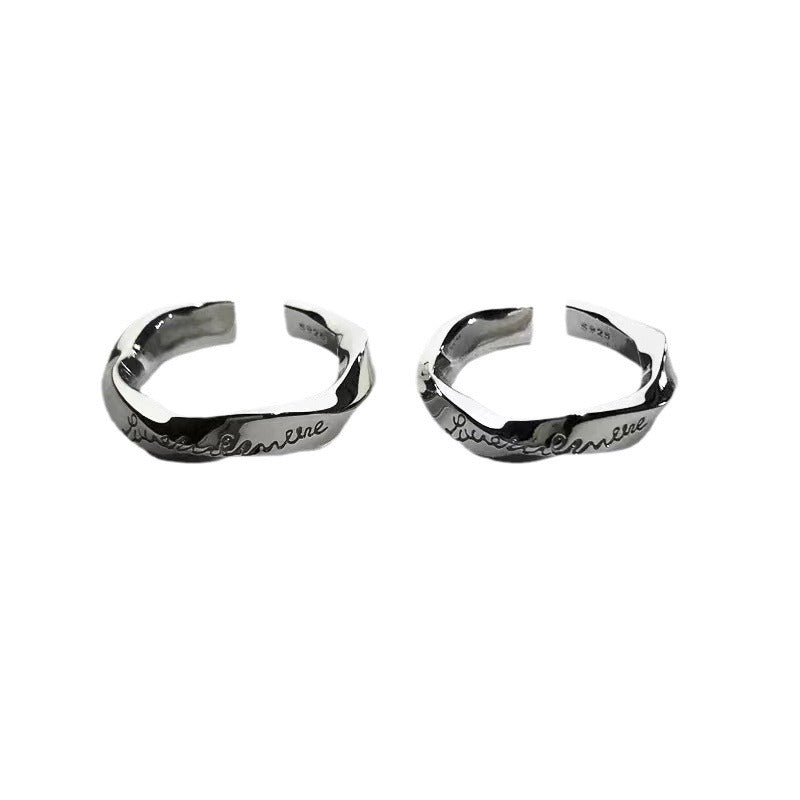 Couple Adjustable Opening Female Design Minority Rings