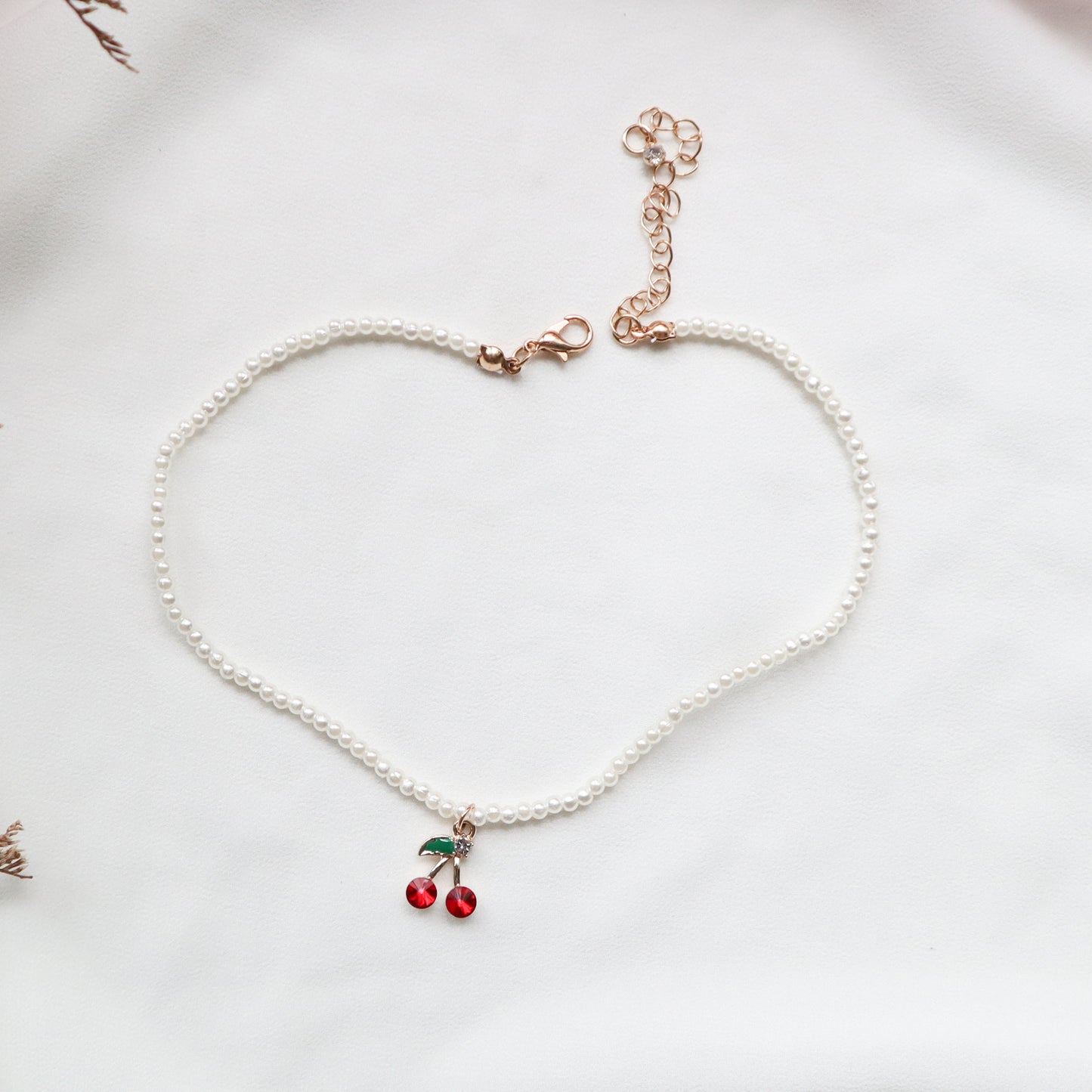 Women's Red Ornament Short Clavicle Chain For Necklaces