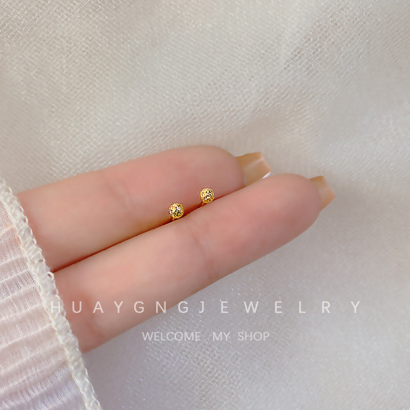 Women's Sier Needle Korean Style French Petite Retro Graceful Imitation Earrings