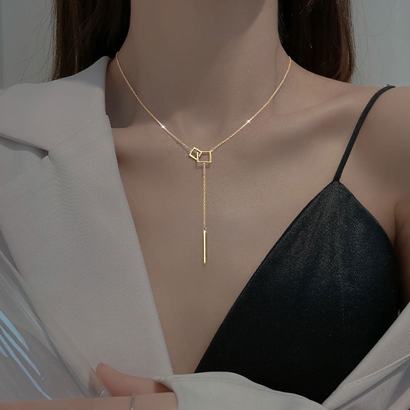 Women's One-word Geometric High-grade Design Light Luxury Necklaces