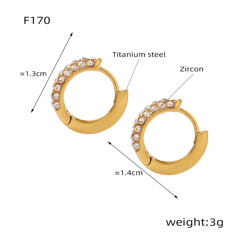 Luxury Twist Vintage Gold U-shaped Fashion Earrings
