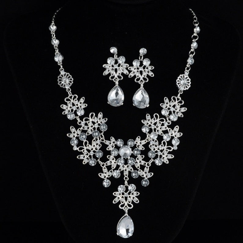 Bride Ornament Butterfly Big Water Drop Necklaces