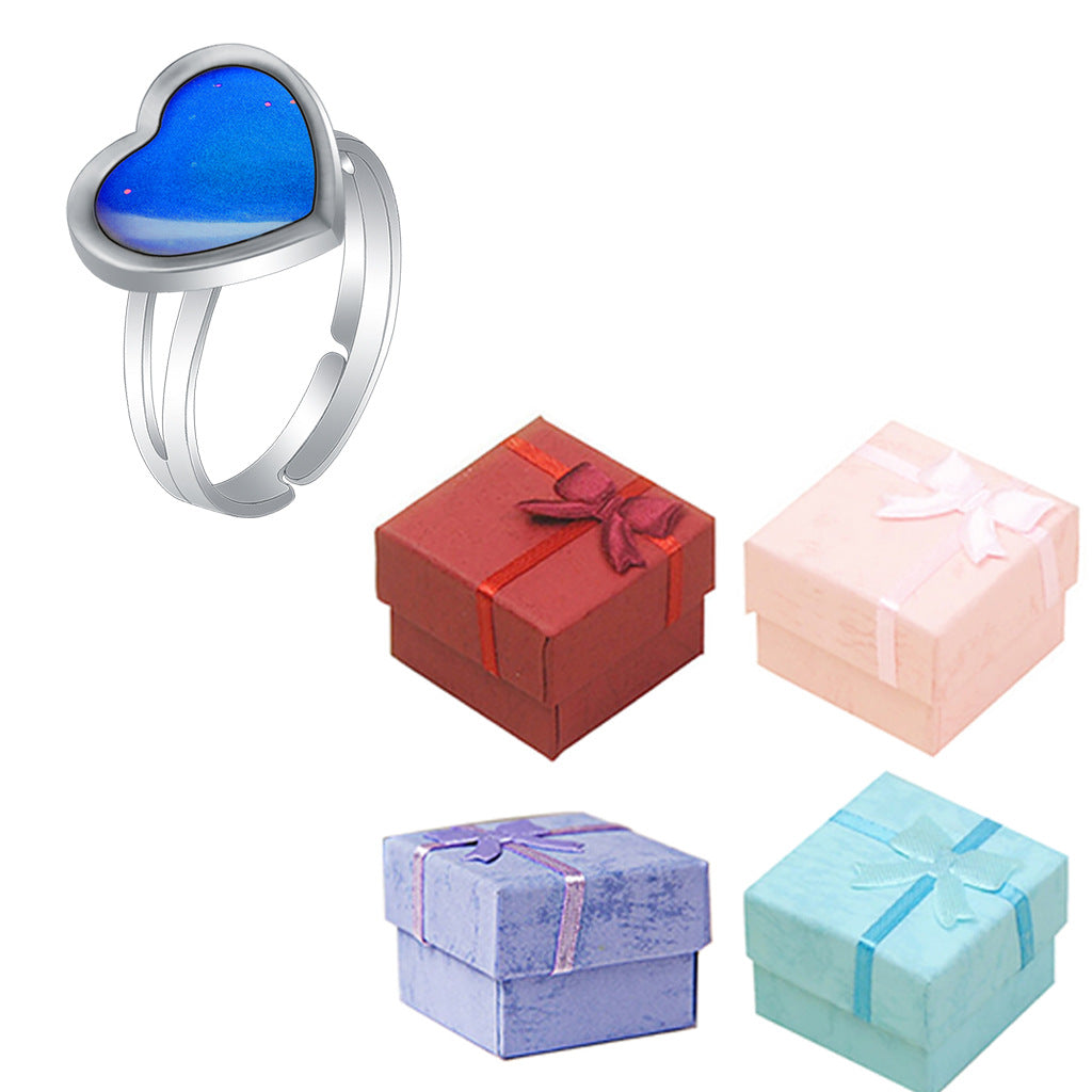 Bohemian Female Heart Shaped Love Warm Ring