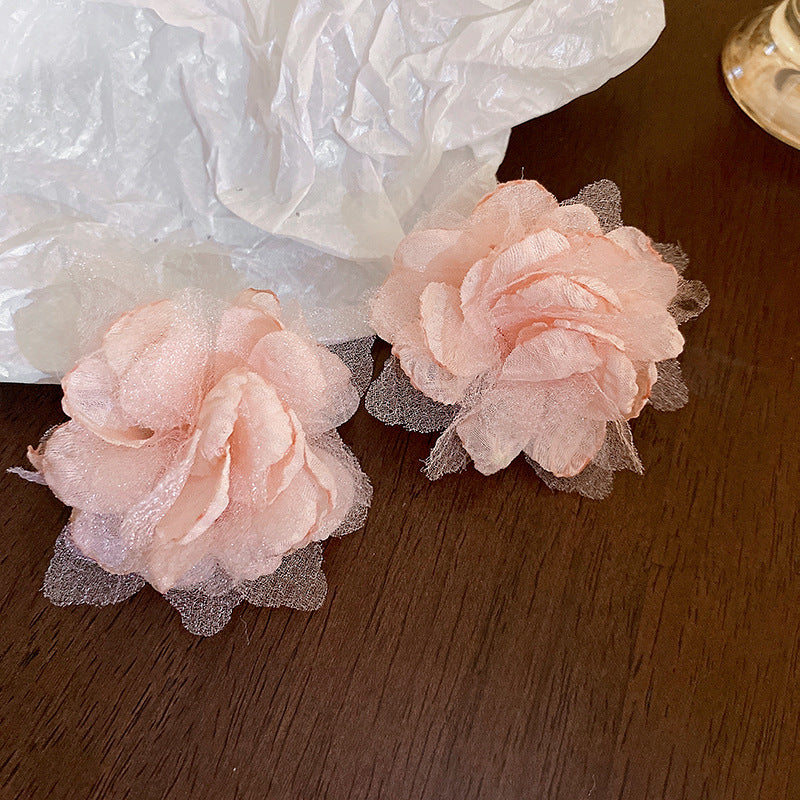 Women's Flower Tassel Mori Style Temperamental Niche Earrings