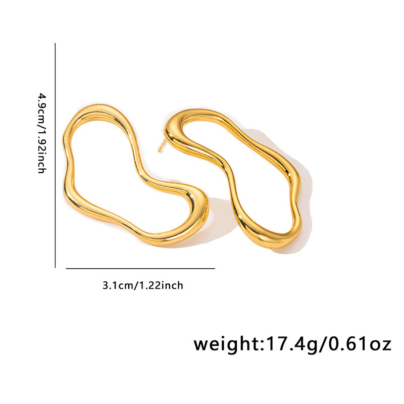Women's Steel High-grade Fashion Irregular Shape Do Earrings