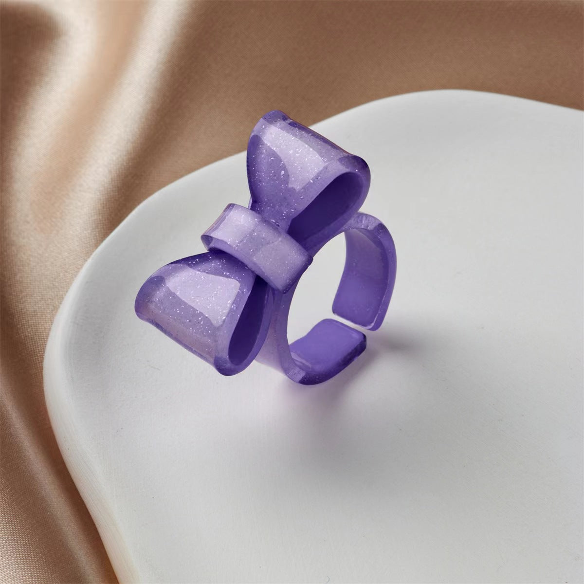 Bear Love Resin Sweet Cute Wind Rings