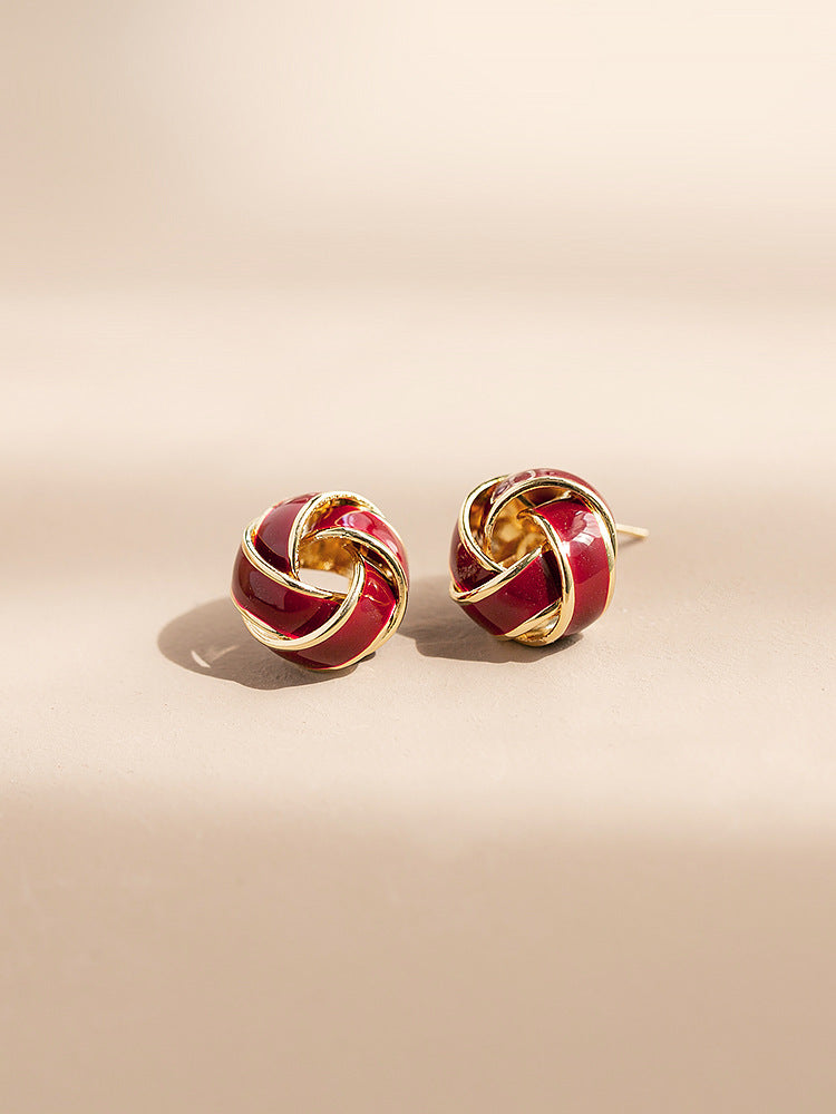 Ball Ear Clip Female Fashion Niche Earrings