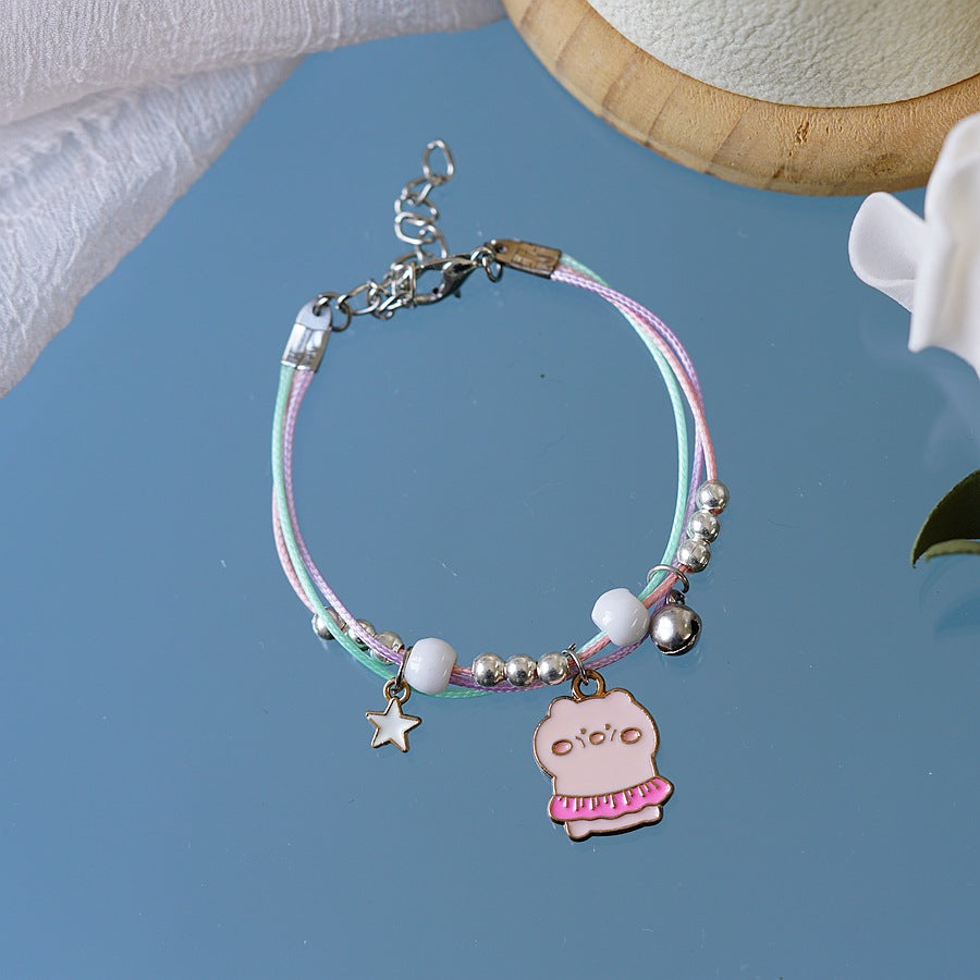 Personality Carrying Strap Unicorn Drop Oil Bracelets