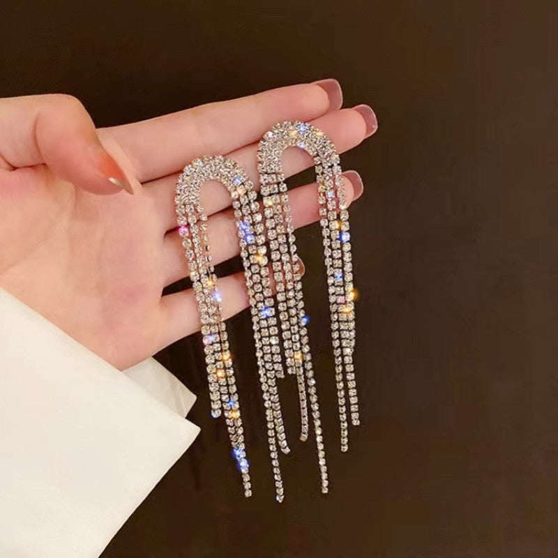 Long Fringe Temperament Fashionable Classy Personalized Earrings