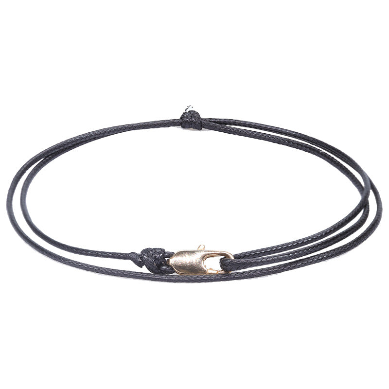 Men's Simple Carrying Strap Wax Line Fashion Bracelets