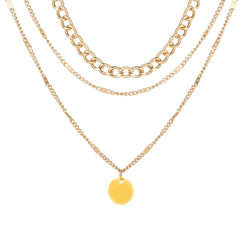 Women's & Men's Ornament Clavicle Chain Short Sweater Crystal Necklaces