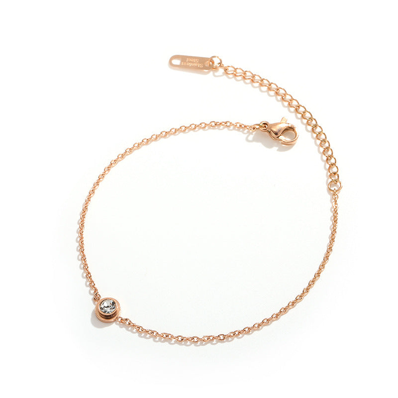 Cold Wind Retro Titanium Steel Rose Bracelets