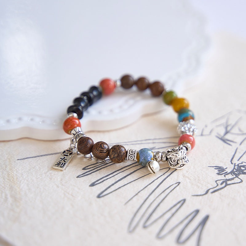 Ceramic Elephant Macaron Color Series Female Bracelets
