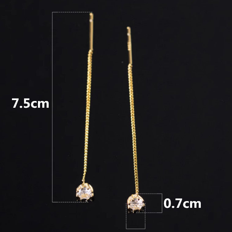 Ear Lines Niche Design Sweet Fresh Temperament Earrings