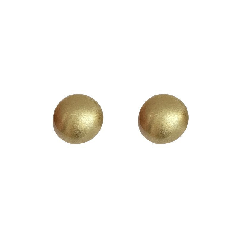 Brushed Square Love Heart Personality Geometry Ear Fashion Earrings