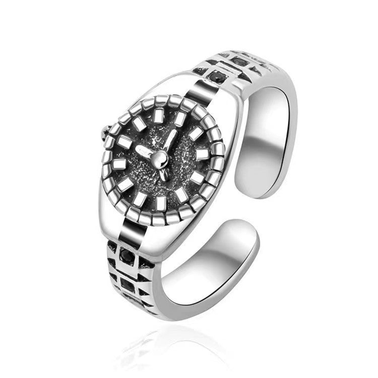 Men's Creative Fashion Watch Decorative Female Thailand Sier Couple Rings