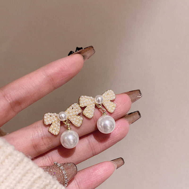 Luxury Mermaid Pearl Fashion High Sense Earrings