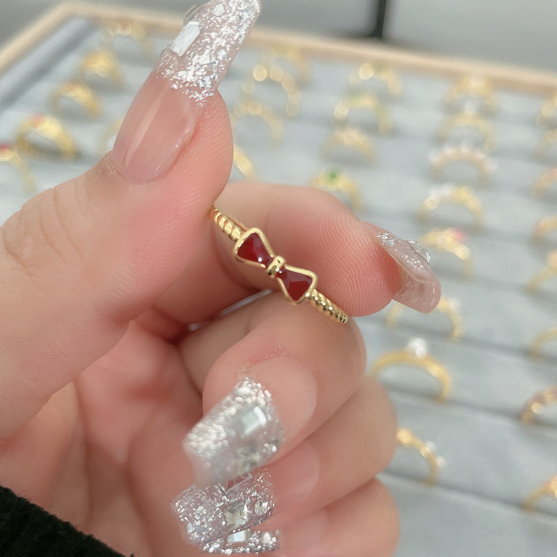 Flower Fashion Personalized Opening Adjustable Index Finger Rings