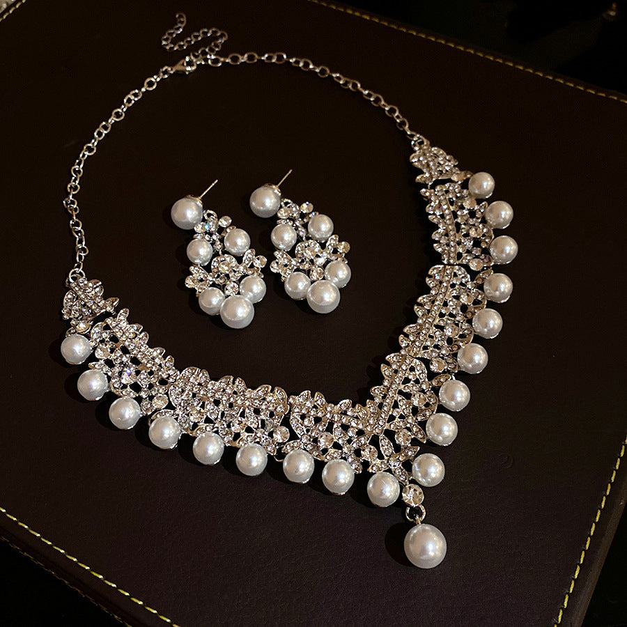 Drop Light Luxury Minority Clavicle Chain Palace Style Earrings