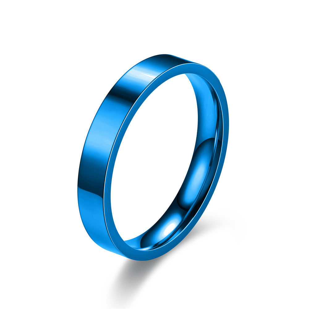 Stylish Glossy Light Plate Fine Couple Rings