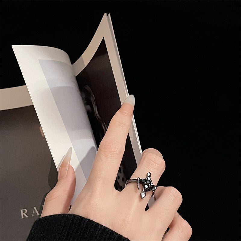 Women's Design Light Luxury High-grade Gang Drill Rings