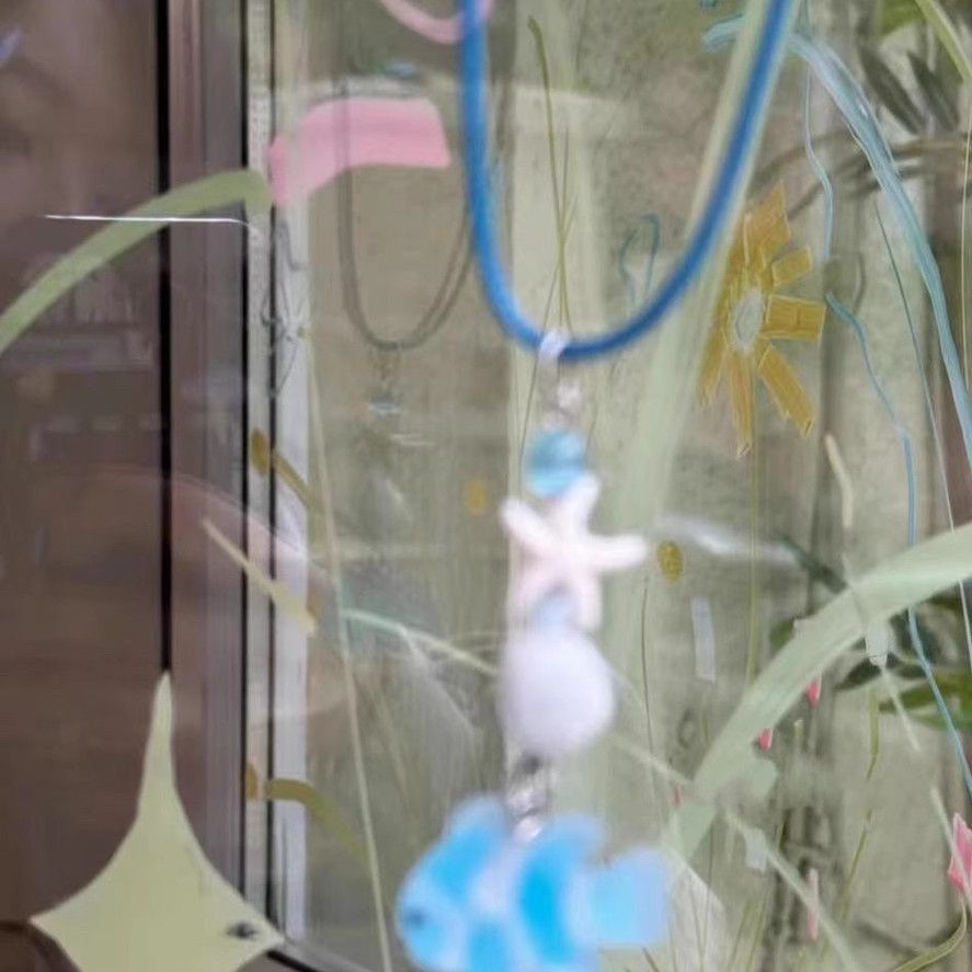 Blue Small Fish Marine Life Beaded Necklaces